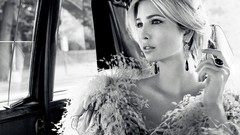 Woman cars driving blondes models