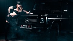 Woman cars G-Class gelandewagen