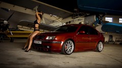 Woman cars girls with