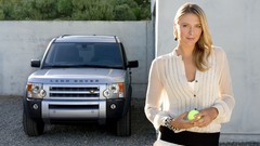 Woman cars Land Rover blondes maria sharapova tennis players