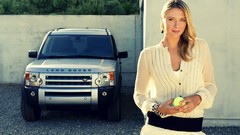 Woman cars Land Rover maria sharapova tennis balls tennis 