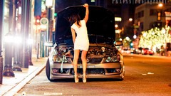 Woman cars Lexus Toyota xD IS300 Altezza