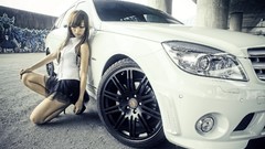 Woman cars Mercedes-Benz