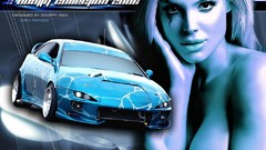 Woman cars models artwork boobs girls with cars