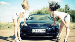 Woman cars models black cars