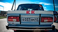 Woman cars motors Lada