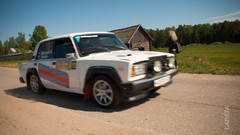 Woman cars motors Lada