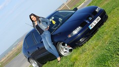 Woman cars outdoors brunettes
