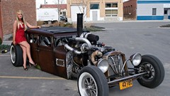 Woman cars Photo manipulation