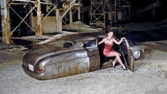 Woman cars pinups