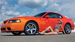 Woman cars pinups
