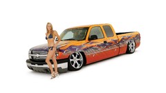 Woman cars pinups girls