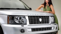 Woman cars Range Rover brunettes