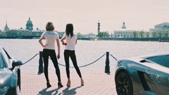 Woman cars Russia legs saint petersburg