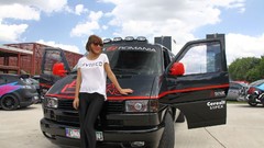 Woman cars sunglasses nipples Bucharest