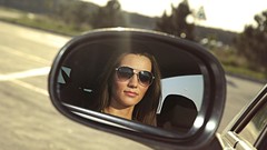 Woman cars sunglasses Seat