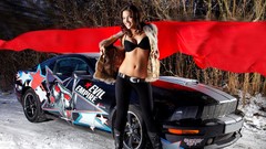 Woman cars wheels Speed transportation vehicles models 