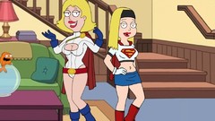 Woman cartoons American Dad! blondes artwork boobs francine 