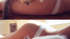 Woman cats ass pussy nude