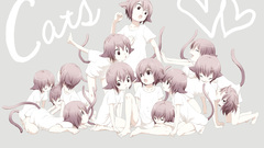 Woman cats nekomimi Simple