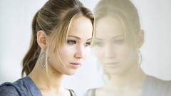 Woman Celebrity Actress blondes jennifer lawrence