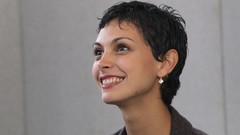 Woman Celebrity Actress brown eyes morena baccarin black hair