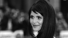 Woman Celebrity Actress brunettes gemma arterton grayscale