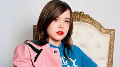 Woman Celebrity Actress lipstick brunettes ellen page