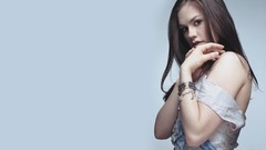 Woman Celebrity Actress long hair anna paquin