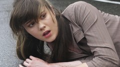 Woman Celebrity Actress long hair brunettes lying down mary 