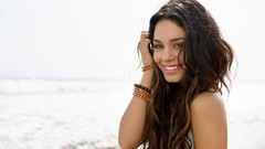 Woman Celebrity Actress vanessa hudgens smiling brunettes
