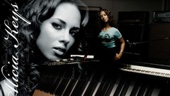Woman Celebrity alicia keys posters brown eyes brunettes 