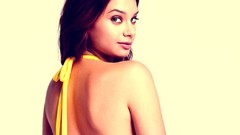 Woman Celebrity American faces models looking back Michelle 