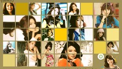 Woman Celebrity asians brunettes singers bangs black hair brown 