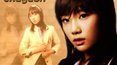 Woman Celebrity asians brunettes singers bangs orange 