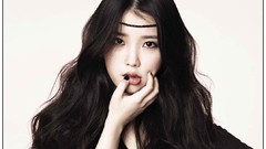 Woman Celebrity asians long hair brunettes singers Korean IU 