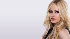 Woman Celebrity Avril Lavigne blondes singers Simple Background