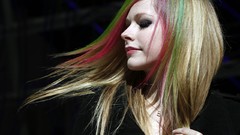 Woman Celebrity Avril Lavigne faces blondes long hair singers