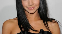 Woman Celebrity black dress black hair