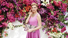 Woman Celebrity blondes blue eyes models bougainvillea kate 