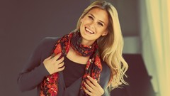 Woman Celebrity blondes scarfs smiling models bar refaeli