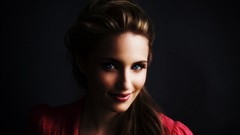 Woman Celebrity blue eyes dianna agron
