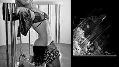 Woman Celebrity Britney Spears blondes singers grayscale