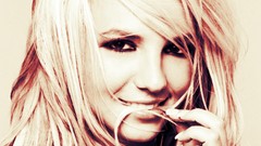 Woman Celebrity Britney Spears rings American blondes smiling 
