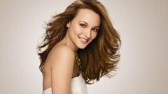 Woman Celebrity brown eyes brunettes leighton meester