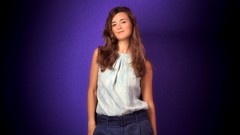 Woman Celebrity brunettes cote de pablo purple background tv 