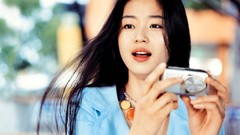 Woman Celebrity Cameras Actress asians black hair Korean Jeon 