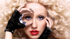 Woman Celebrity Christina Aguilera blondes blue eyes