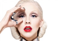 Woman Celebrity Christina Aguilera blondes blue eyes Simple 