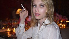 Woman Celebrity Cigarettes emma roberts